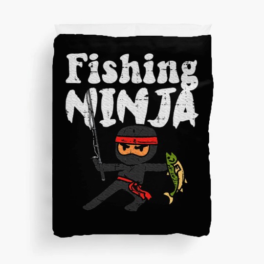 Fishing Ninja Fish Lover Toddler Youth Duvet Covers