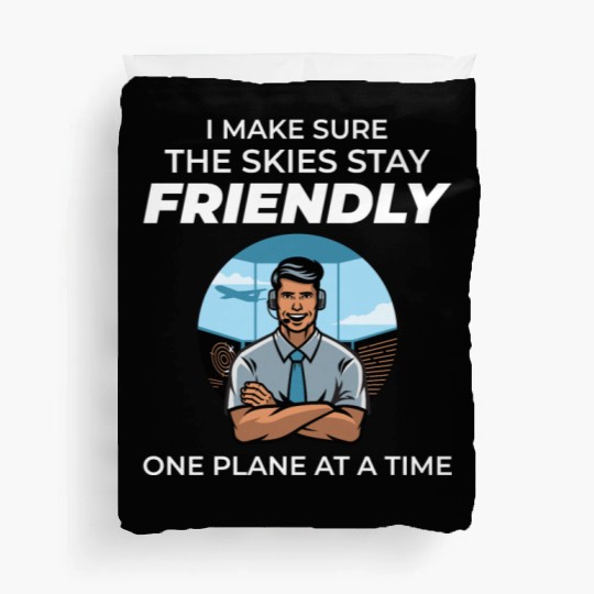 Air Traffic Controller ATC Aviation Humor Airplane Duvet Covers