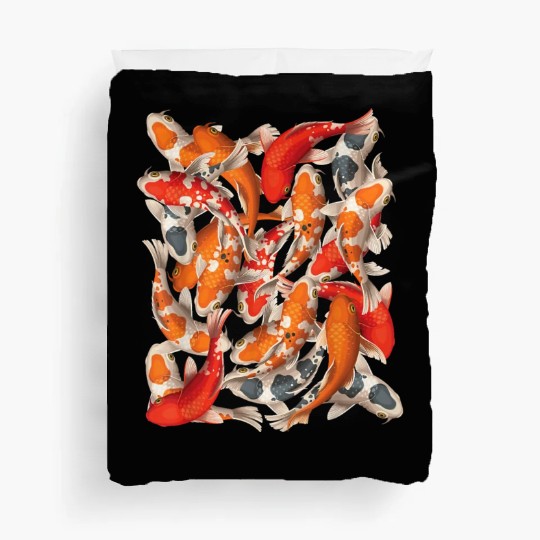 Japanese Asian Koi Fish Carp Nishikigoi Fish Art T Duvet Covers
