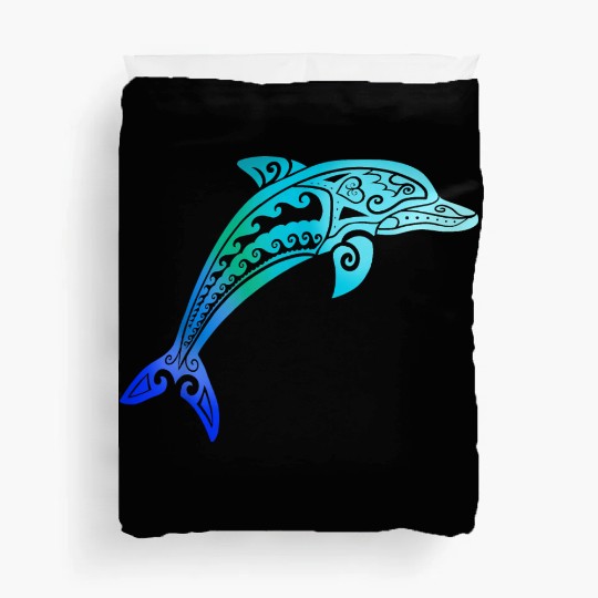 Jumping Dolphin Tribal Duvet Covers