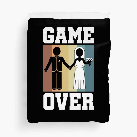Game Over Bachelor Party Duvet Covers