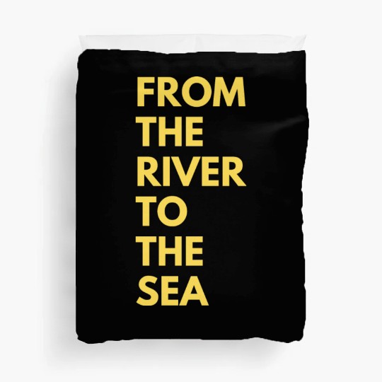 from the river to the sea Duvet Covers
