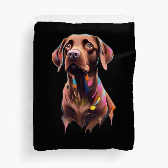 "Beau" Chocolate Labrador Retriever, Dog, Puppy Duvet Covers