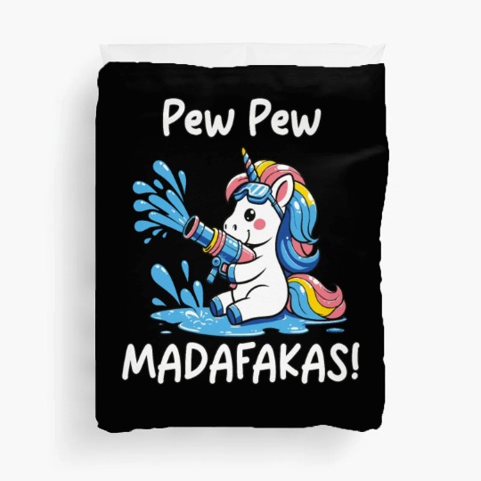 Funny | Hilarious Gift Idea | Pew Pew Madafakas Duvet Covers