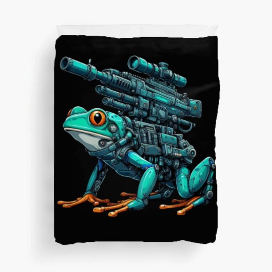 Frog Robot Mech Cyborg Future Duvet Covers