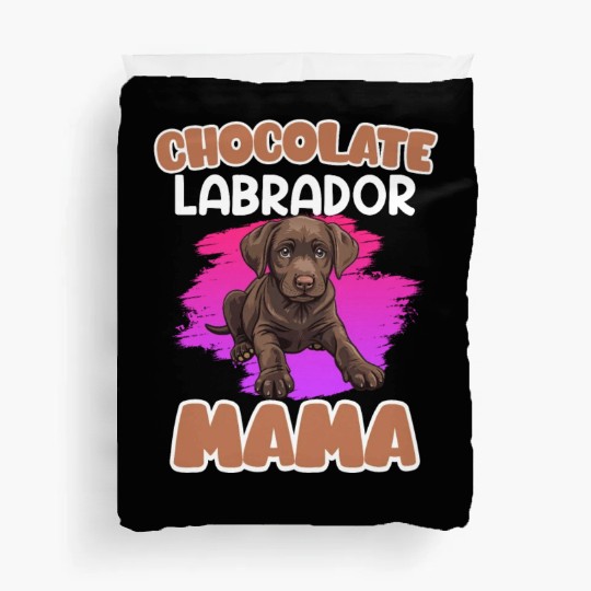 Labrador Retriever CHOCOLATE LAB MOM Labrador Duvet Covers
