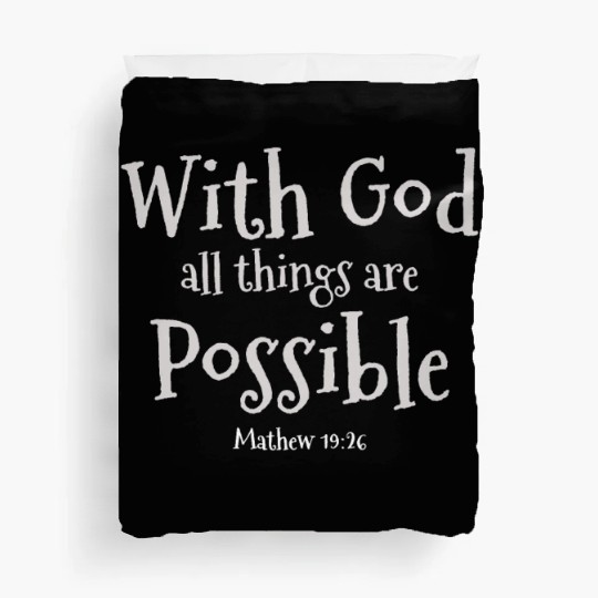 Faith Over Fear Inspirational Christian Design Duvet Covers