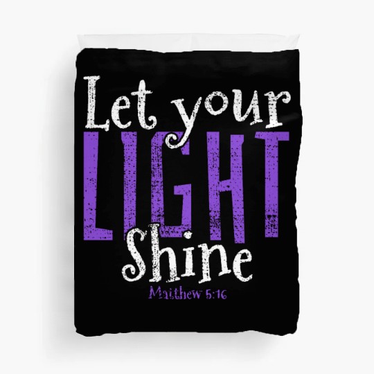 Faith Over Fear Inspirational Christian Design Duvet Covers