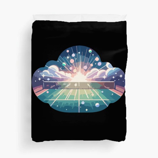Tennis Court Sunrise Duvet Covers