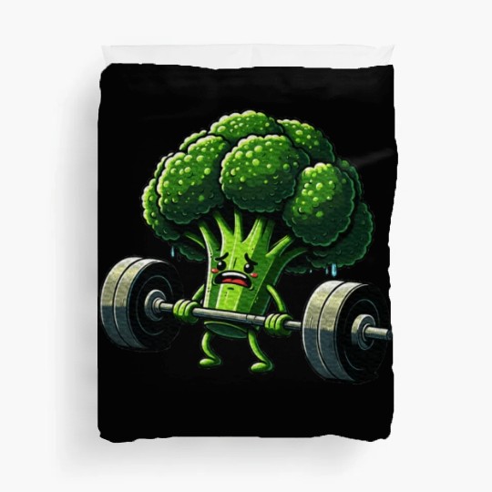 Deadlift Broccoli Gym Fitness Motivation Duvet Covers