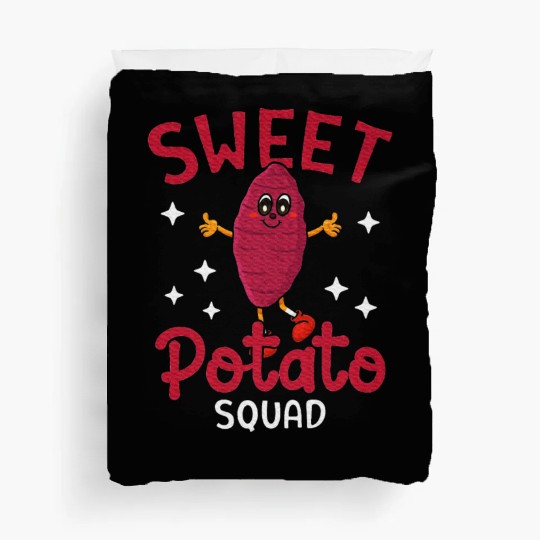 Kawaii Potato Lovers Vegetarian Sweet Potato Duvet Covers