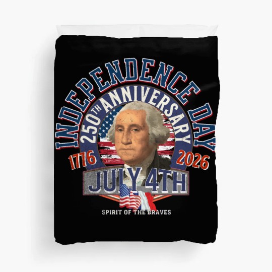 Independence Day 250th Patriot Portrait Duvet Covers