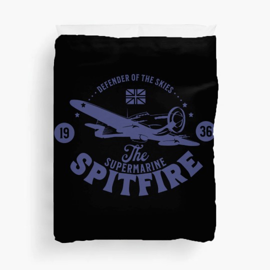 Spitfire - Defender of The Skies | WW2 Plane Duvet Covers