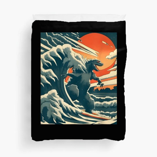 Japanese Monster Kaiju Funny Art Duvet Covers