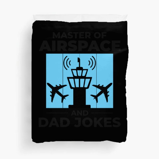 Air Traffic Controller ATC Dad Aviation Humor Duvet Covers