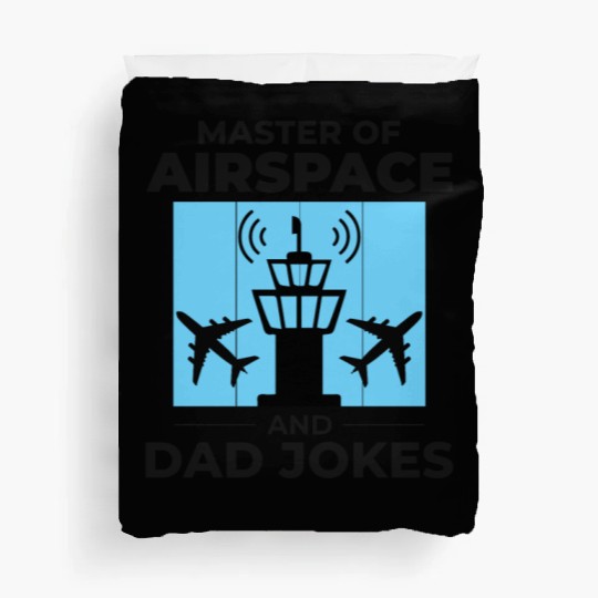 Air Traffic Controller ATC Dad Aviation Humor Duvet Covers