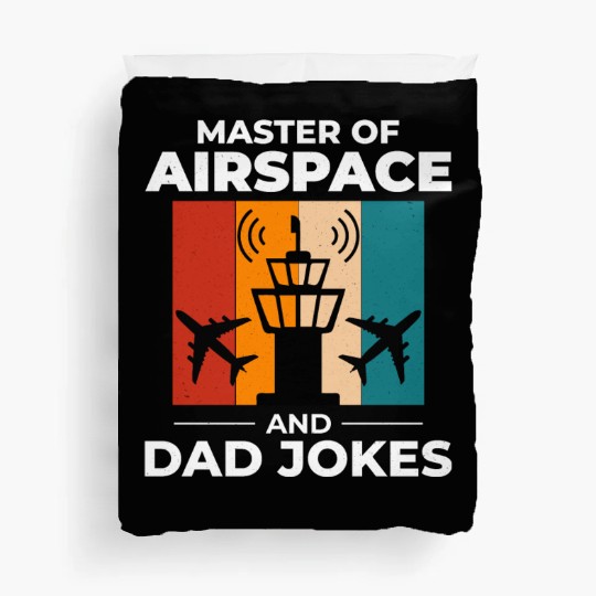 Air Traffic Controller ATC Dad Aviation Humor Duvet Covers