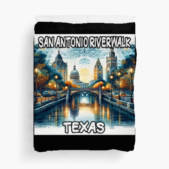 San Antonio Riverwalk Duvet Covers