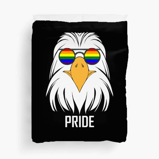 LGBTQ BALD EAGLE PRIDE DESIGN Duvet Covers