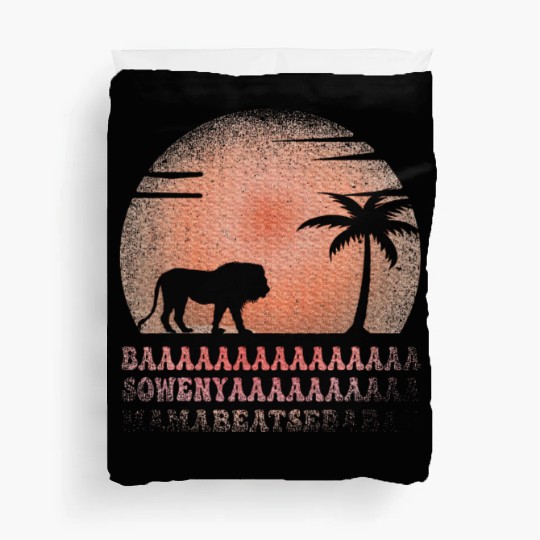 BAAA SOWENYAAA African King Lion Duvet Covers
