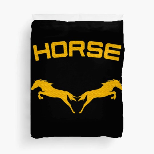 Horses Double Horse Riding Horsepower Lover T Duvet Covers
