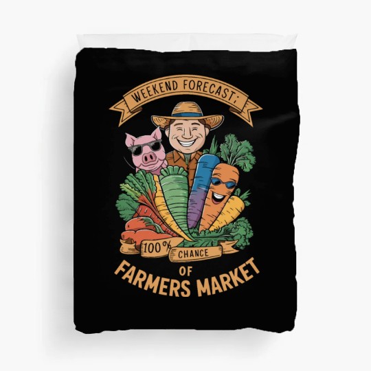 Farmers Market Farmer Agriculture Farming Food Duvet Covers