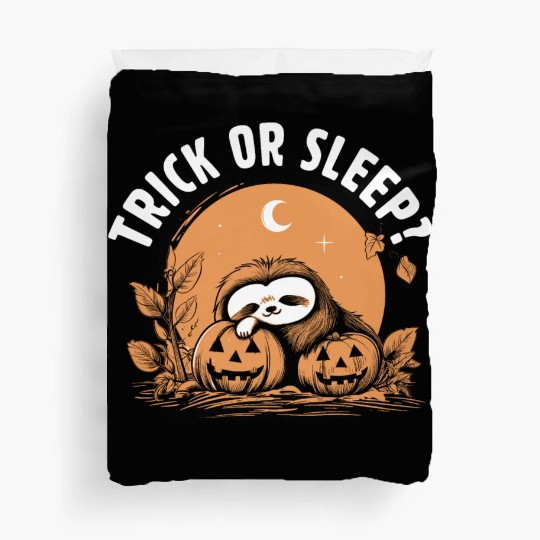 Trick Or Sleep Sloth Halloween Duvet Covers