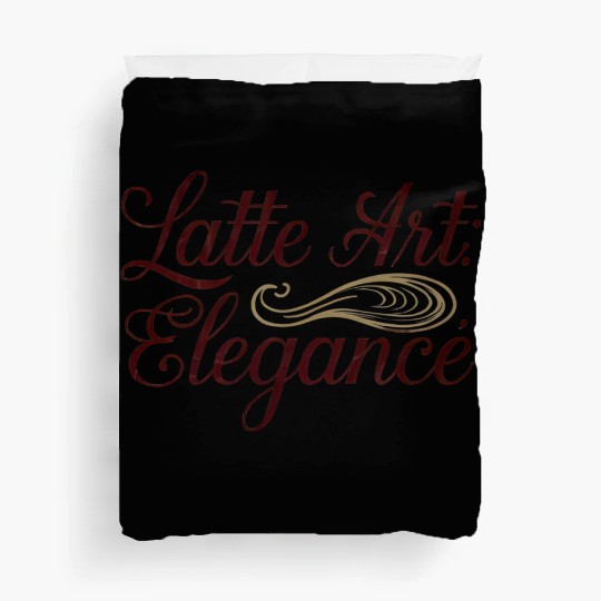 Latte Art Elegance Design - Stylish Coffee Wear Duvet Covers