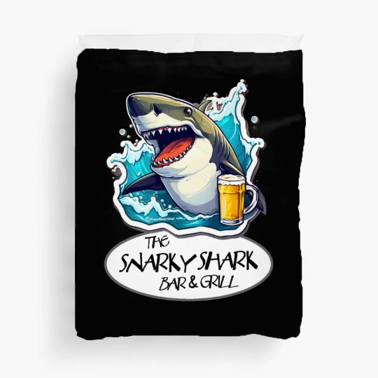 The Snarky Shark Bar & Grill Duvet Covers