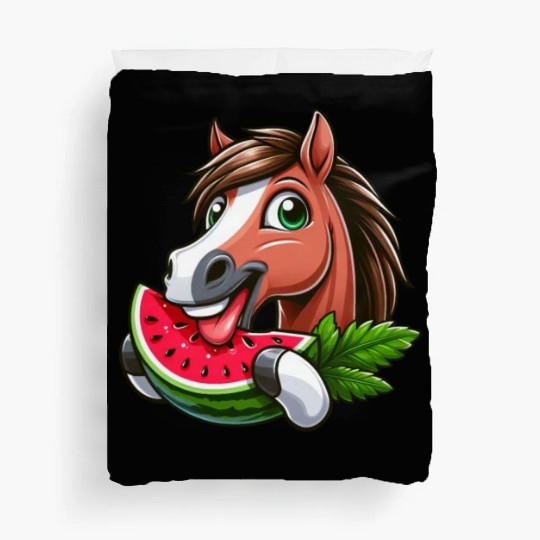 Horses Horse Lover Farmer Melon Summer Duvet Covers