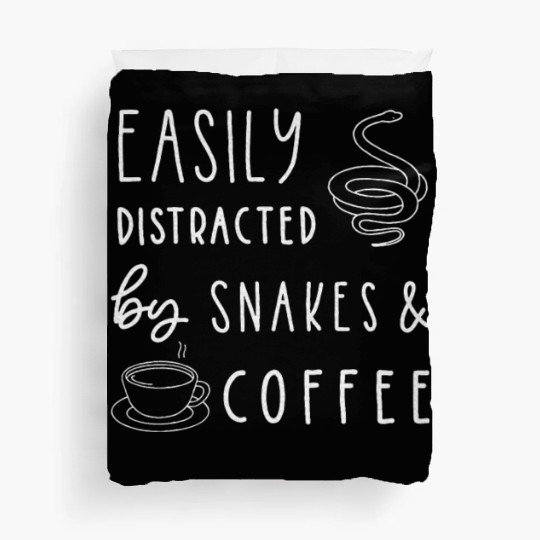 Snake Lover, Reptile Coffee Lover, Pet Snake Duvet Covers