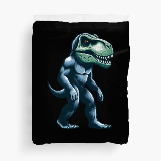 T-Rex Bigfoot Sasquatch Gorilla Fusion Creature Duvet Covers
