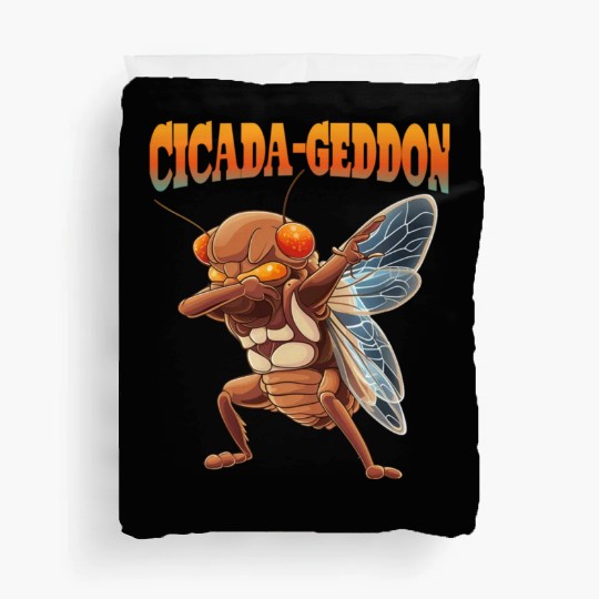Funny Dabbing Cicada 2024 Dab Duvet Covers