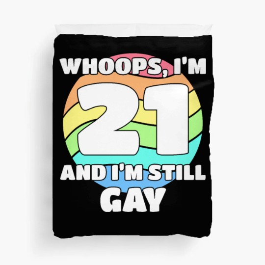 21st Birthday 21 BDay Lesbian Gay Bi Trans - Duvet Covers