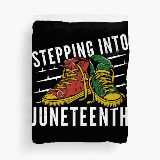 Stepping Into Juneteenth 2024 Afro American Duvet Covers