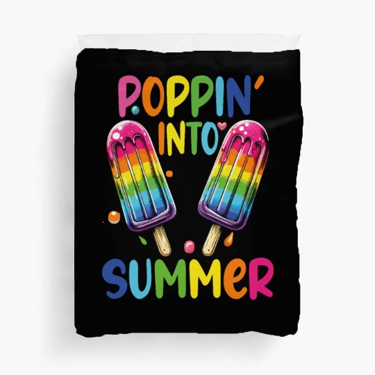 poppin into summer Bye Bye School Duvet Covers
