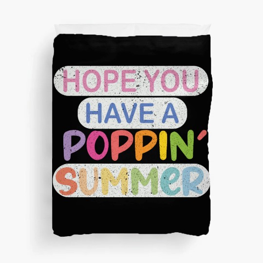 poppin into summer Bye Bye School Duvet Covers
