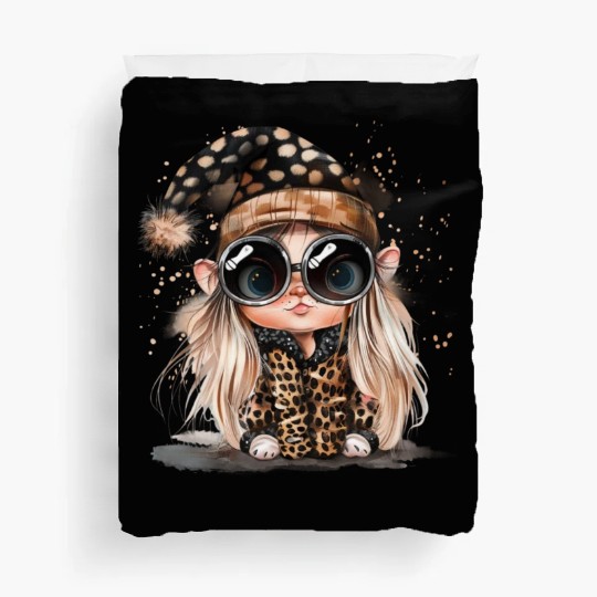 Leopard Print Gnome Clipart Images, Girly Duvet Covers