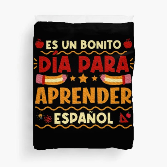 Espanol Maestra Hispanic Teacher Spanish Teacher Duvet Covers