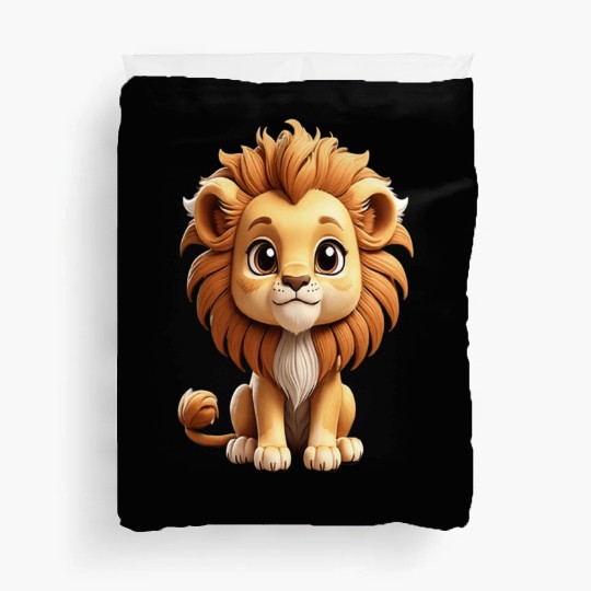 Chibi lion Duvet Covers