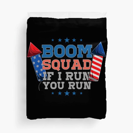 BOOM SQUAD Fireworks Director 4th of July Duvet Covers