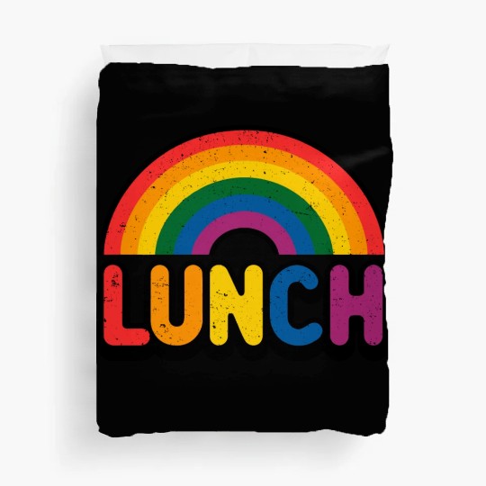 LGBTQ Rainbow Lunch - Colorful Pride Duvet Covers