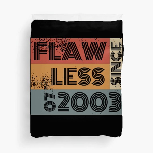 21st birthday Flawless since 07/2003 Duvet Covers