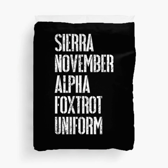 Situation Normal Fucked Military Duvet Covers