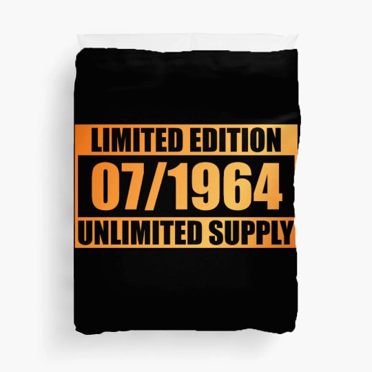 60th birthday Limited Edition - ꝏ Supply 07/1964 Duvet Covers