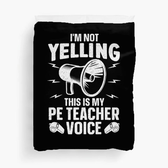 Cool PE Teacher Art Physical Education Teacher Duvet Covers