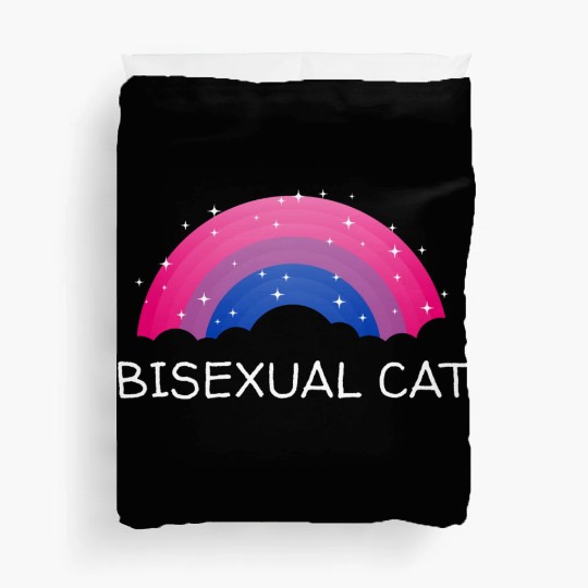Bisexual Cat Bi LGBTQ Bi Pride LGBT Funny Animal L Duvet Covers