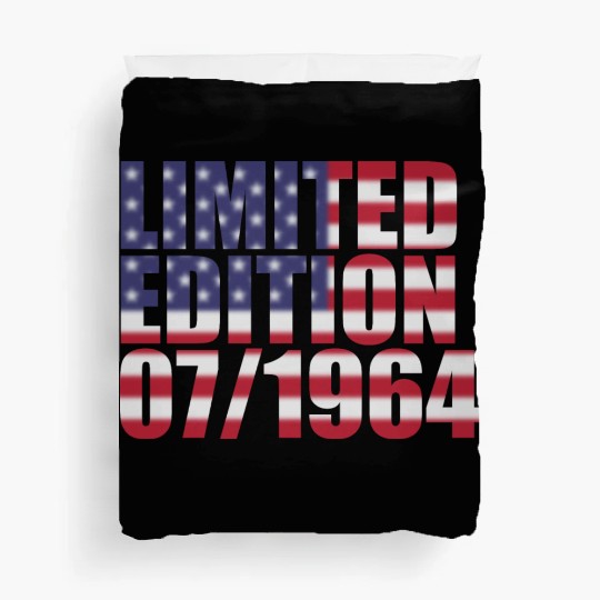 60th birthday Limited Edition USA 07/1964 Duvet Covers