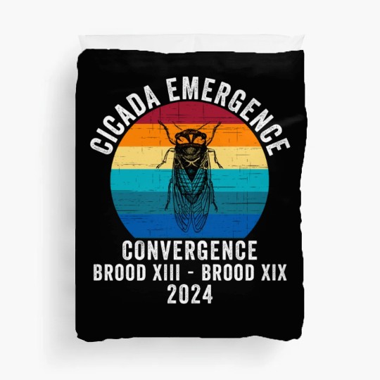 Cicada Emergence Convergence Brood XIII Brood XIX Duvet Covers