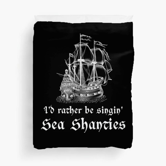 Sailor Meme Pirate Ship Ocean Sailing Duvet Covers